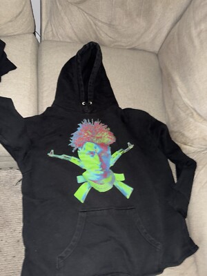 Used Good Cond YoungBoy NBA x Vlone Sticks Black Hoodie Sweatshirt