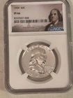 1959  PF66 Ben Franklin Silver Half Dollar 50 cents NGC