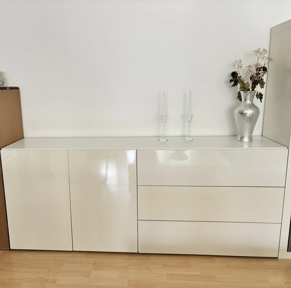 kommode weiß hochglanz 180cm