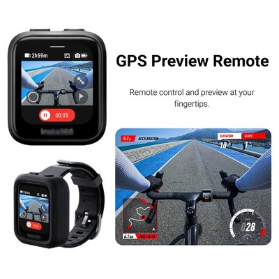 GPS Preview Remote For Insta360 X4/Ace /Ace Pro Waterproof Smart Bluetooth 5.0