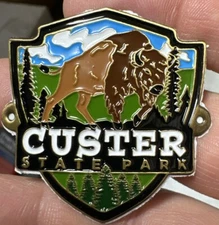 Custer State  Park Hiking Staff Stick Medallion NEW