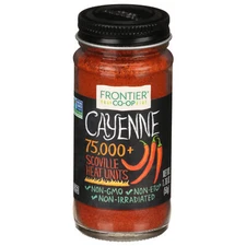 Frontier Herb Cayenne Pepper 90,000 HU Bottle 1.76 oz (Pack of 3)