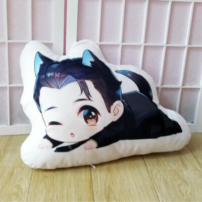 Anime Detroit Become Human Connor Pillow Plush Doll Stuffed Toy Cushion Cosplay 