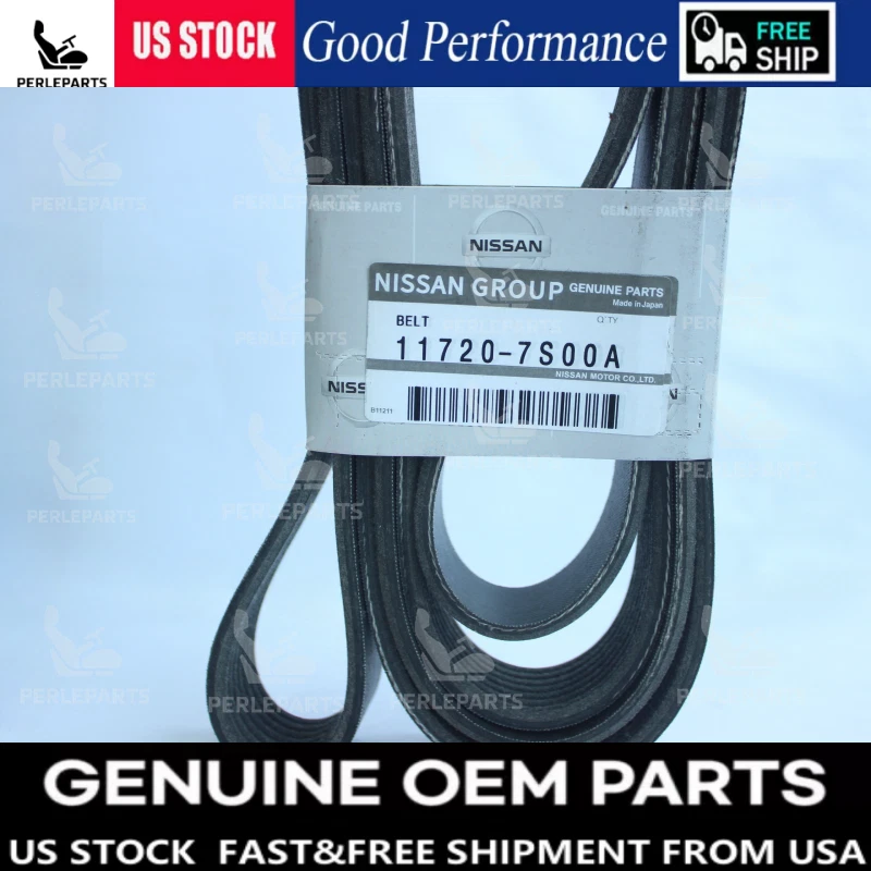 NEW OEM 2004-2005 Nissan Armada Titan Engine Serpentine Belt V Belt 11720-7S00A - Image 3 of 4