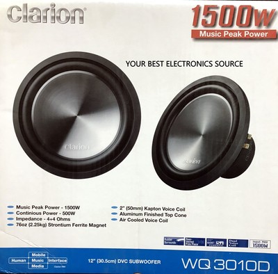 clarion 12 subwoofer
