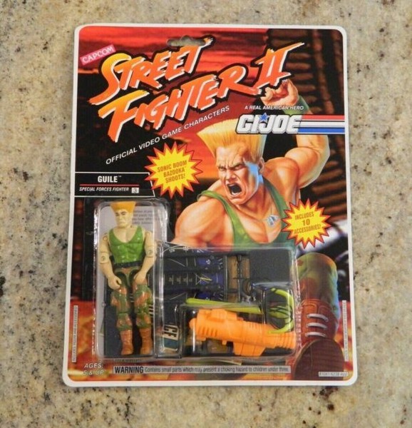 Gi Joe Street Fighter 2 Guile 1993 MOC Hasbro Factory Action Figure for sale online | eBay