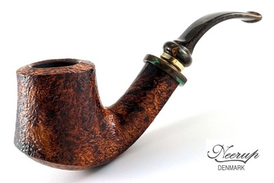PEDER JEPPESEN NEERUP '' Structure '' Gr. 2 | Denmark | Pfeife Pipe 9mm Filter 743