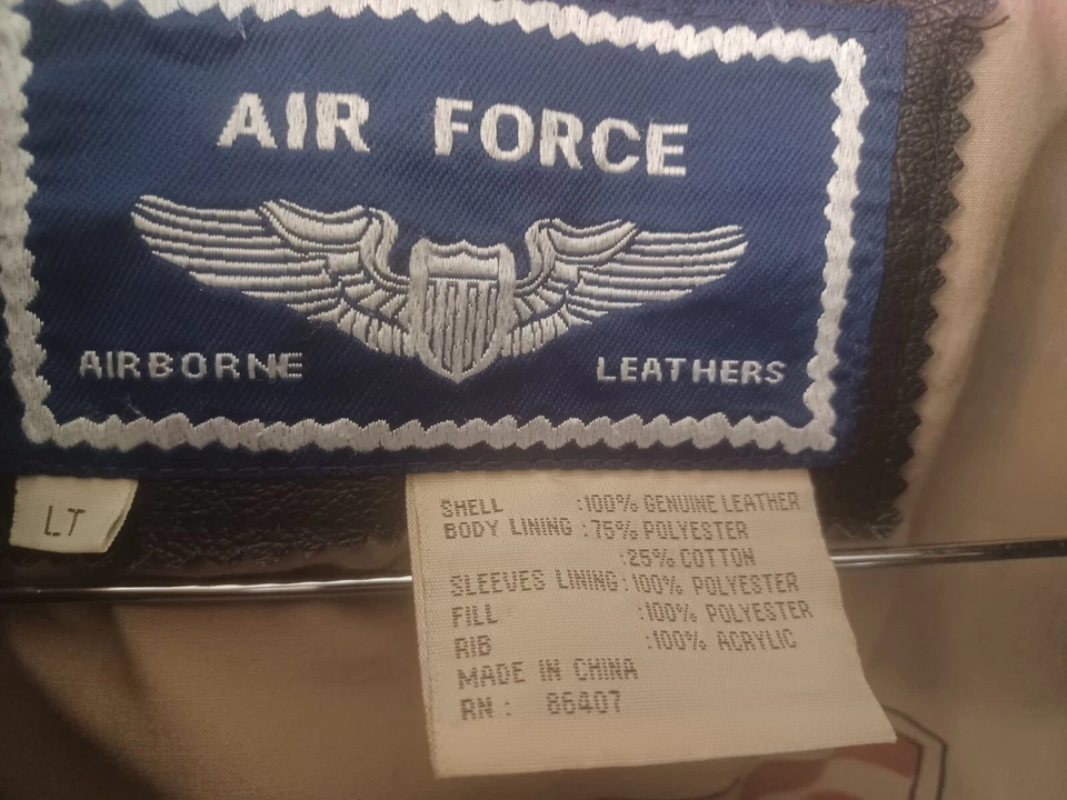 Chaqueta de cuero USAF A-2 Foto 3 de 3