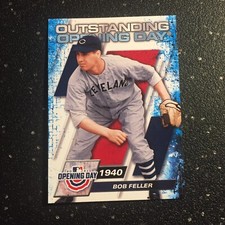 Bob Feller 2021 Topps Baseball Opening Day #OOD-6 MLB Cleveland Indians Pitcher