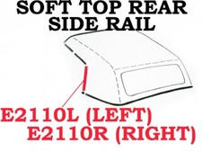1968-1975 Corvette Weatherstrip Soft Top Rear Side Rail Usa Left 1968-1975 Corvette Weatherstrip Soft Top Rear Side Rail Usa Left