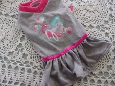 gray pink Dress JUICY COUTURE DOG S M Small Medium new