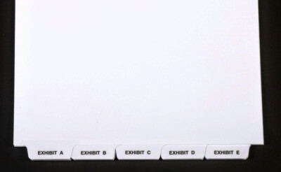 50 Bottom Exhibit Tabs 8.5x11.5  C D E F G H I J K L N O P Q R S T U V W X Y Z
