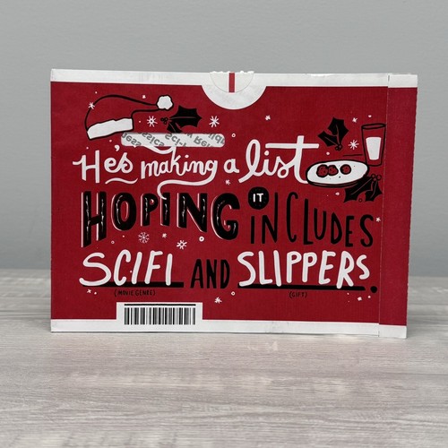 Netflix Red Envelope SCI-FI MOVIES & SLIPPERS Unused Return DVD Mailer