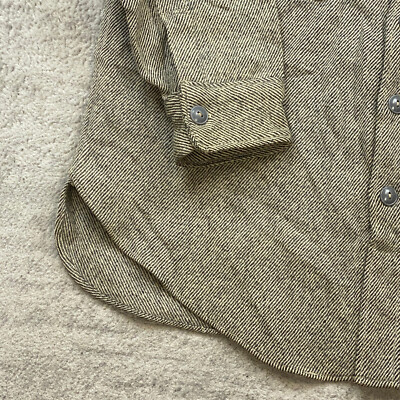 ジャケット・アウター 40s 50s VINTAGE SLEEPING SHIRT VTG Alaska Sleeping Wool Co Shirt Jacket XL Beige Tan Mackinaw