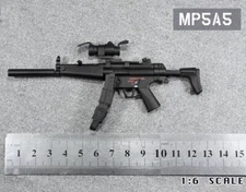 1/6 US Army PMC SWAT MP5A5 Submachine Gun Model For 12" Hot Toys Soldier Figure