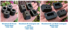 Woodstock #5 Typewriter Feet Replacement, Round and Rectangular (set of 4)