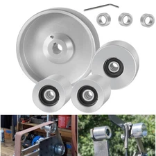 Belt Grinder 2"x72" Wheel Set Knife Grinder 5" Drive 5/8" Bore 3" Track 2" Idler