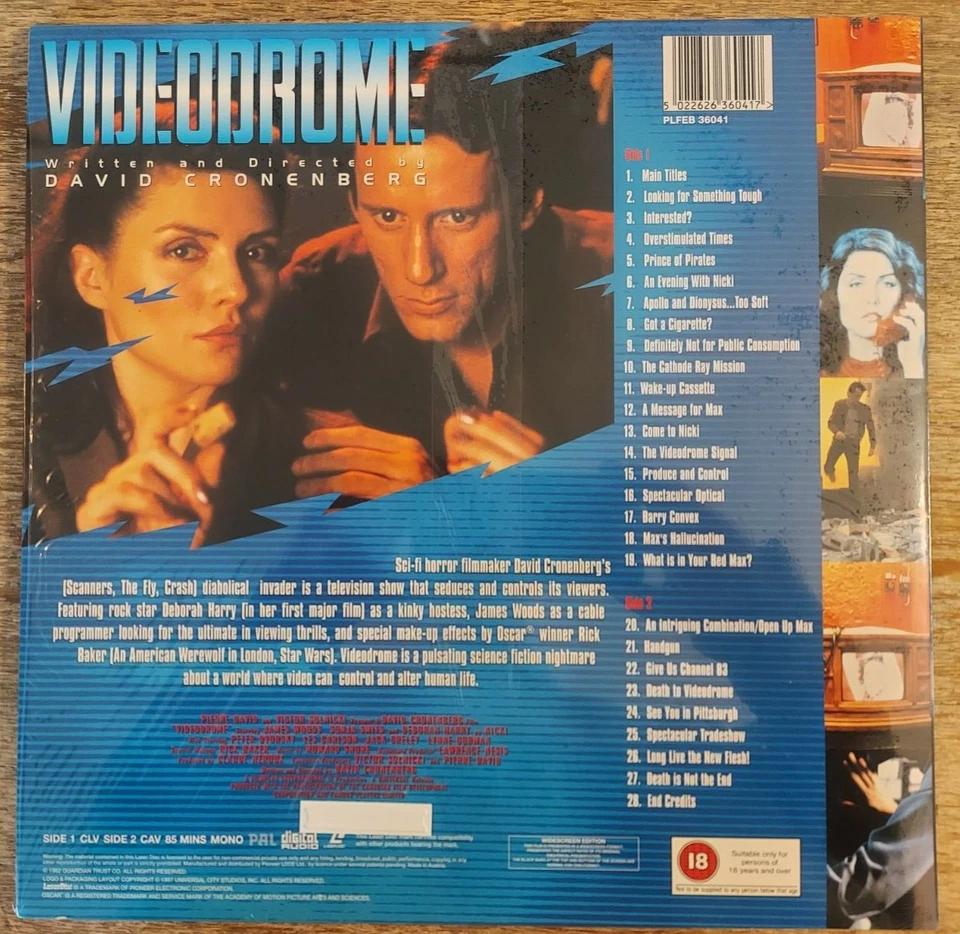 LaserDisc VIDEODROME - David Cronenberg / Director´s Cut - Deborah Harry - Bild 2 von 2