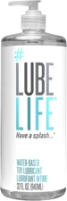 Silky Smooth Toy-Safe Lube 32 Fl Oz for Couples - Easy Clean & Long-Lasting