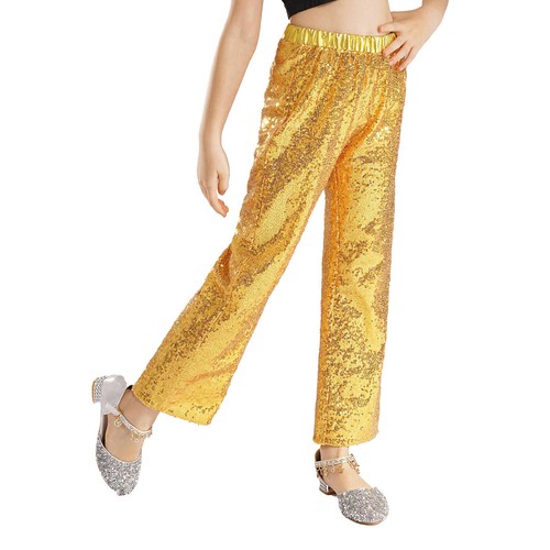 Kids Girls Dance Show Pants Party Trousers Ballet Bottoms Jazz Sweatpants Loose - Picture 12 of 87