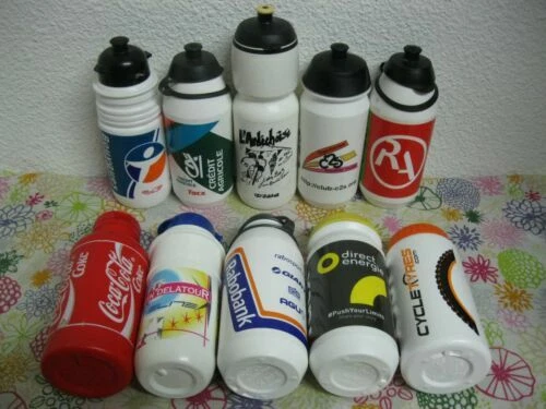 Bidons de collection sur le cyclisme