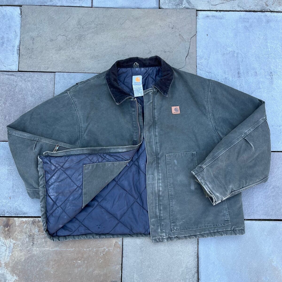 Vintage Carhartt Mens J22MOS 2XL Arctic Quilt Lined Moss Vintage Carhartt Mens J22MOS 2XL Arctic Quilt Lined Moss