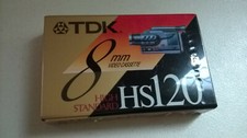 TDK Precision Camcorder Video Cassette Tape 8mm High Standard HS120 P6-120HS New