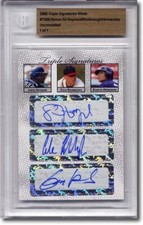 JASON HEYWARD * Cole Rohbrough * Gorkys Hernandez Autograph Rookie Auto 1/1