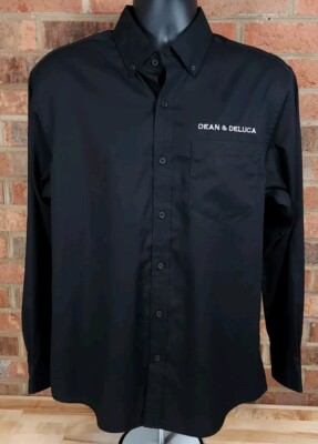 Dean & Deluca Employee Staff Long Sleeve Shirt Size Medium Button Down