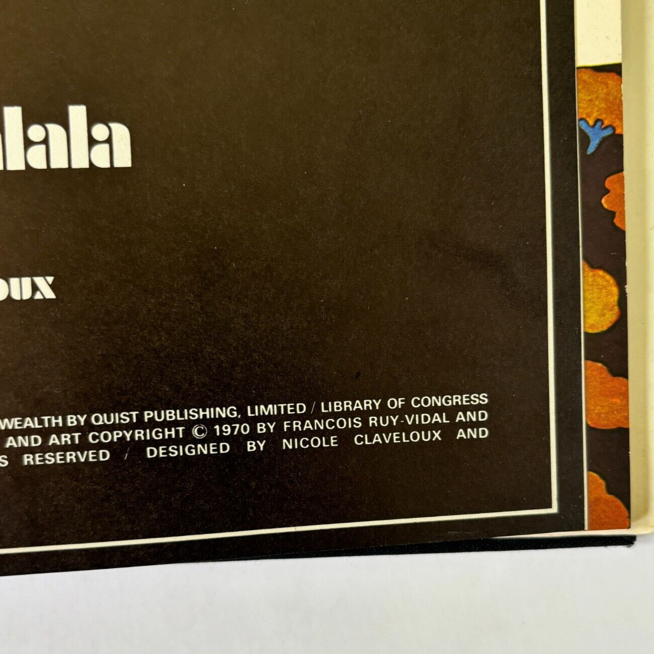 THE TELETRIPS OF ALALA - Guy Monreal & Nicole Claveloux Harlin Quist HC 1st RARE