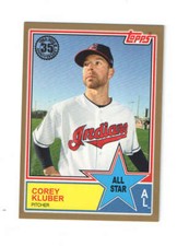 2018 Topps Gold 1983 All Stars Corey Kluber #83AS-11