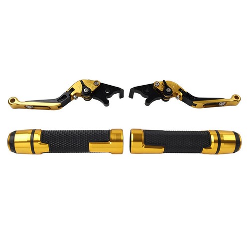 Folding Extendable Brake Clutch Lever Handlebar Grip Kit For Kawasaki ZX6/636R - Bild 3 von 10