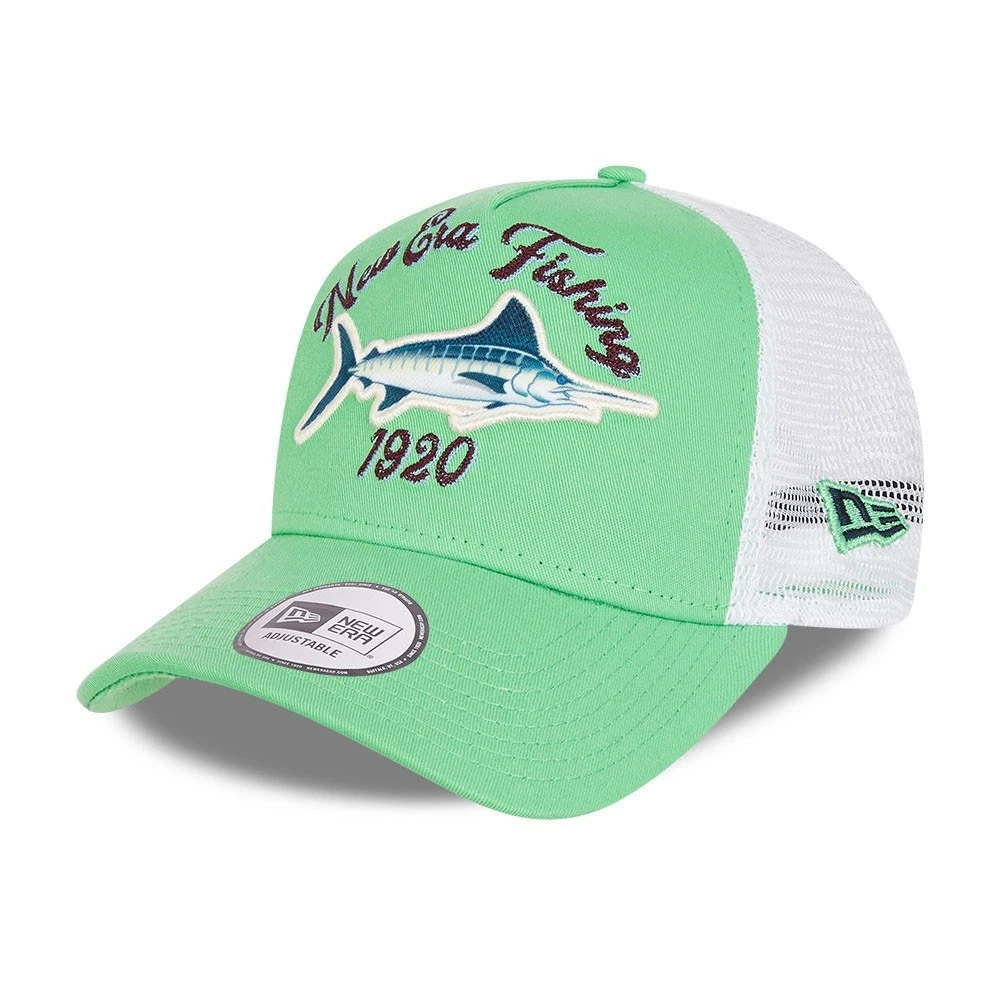 NEW ERA FISHING 1920 TRUCKER CAP.9FORTY STRAPBACK MESH GREEN BASEBALL HAT S26