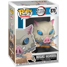 Funko POP! Demon Slayer INOSUKE HASHIBIRA #870 Anime NEW +Protector Near Mint