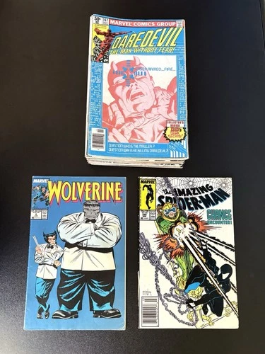 Marvel Comics Lot - Amazing Spider-Man 298 Wolverine 8 Mid-Low Grade Key Issues