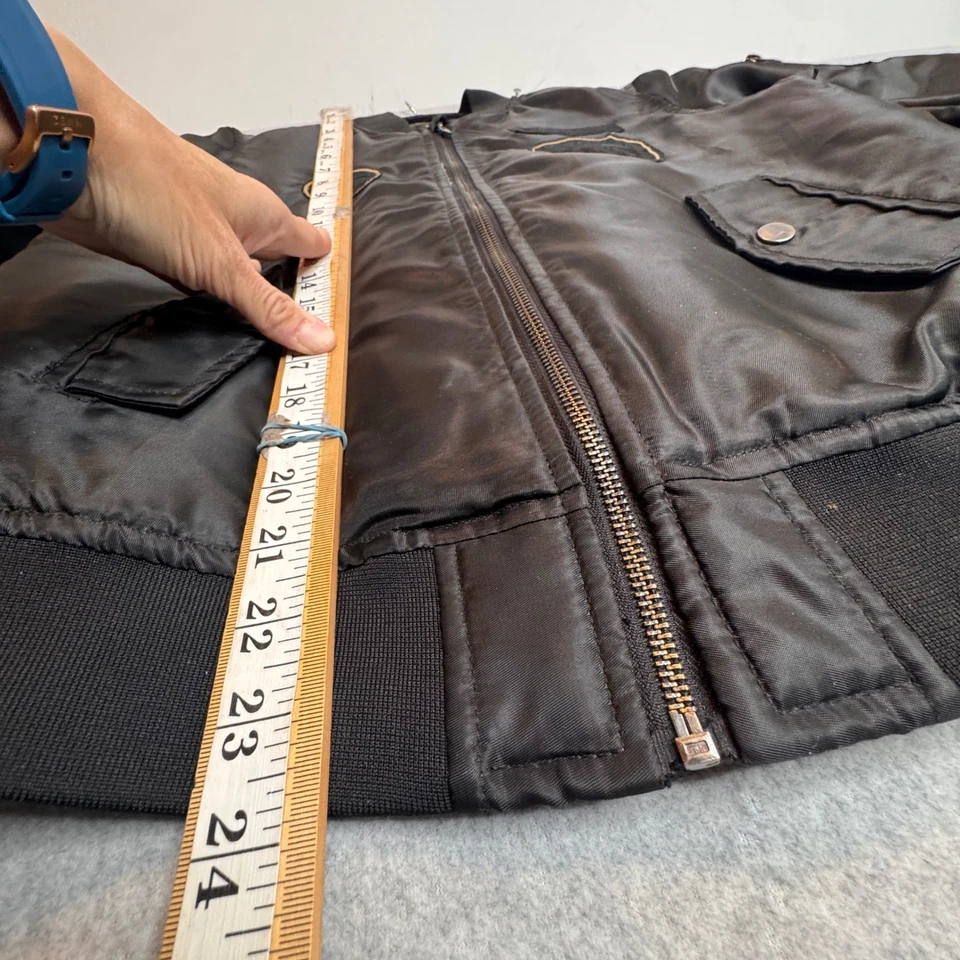 Chaqueta Bomber Joe's Jeans Patchwork Forro Acolchado Med Retro Y2K 10/12 Juvenil Foto 4 de 4