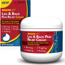 MagniLife Leg  Back Pain Relief Cream, Fast-Acting,Natural Soothing for Burning