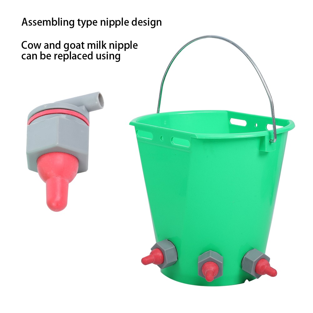 (Four Nipple)HL MP69 Plastic Multiple Nipples 8L High Capacity Lamb Milk ▪