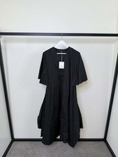 Lee Mathews Andy Black Cotton Tie Front Dress...