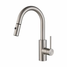 Kraus Oletto Dual Function Pull-Down Kitchen Faucet Chrome Metal New KPF-2620CH