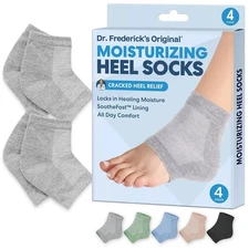 Dr. Fredericks Original Moisturizing Heel Socks for Cracked Heel Treatment