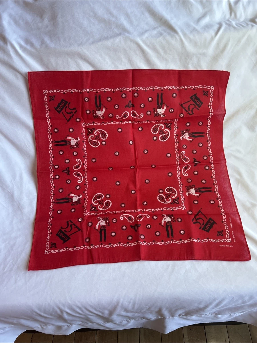 Western/Bandana 1960s Vintage Plain & Solid Handkerchiefs for sale
