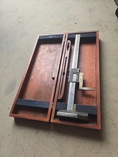 Pinza Vernier Brown & Sharpe 586 13 pulgadas 0,001 pulgadas medidor de altura con estuche de madera