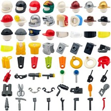 LEGO lots d'accessoires pour figurines casques outils casquettes