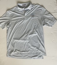 Peter Millar Summer Comfort Sz L Blue Stripe 2014 US Open Pinehurst Golf Polo