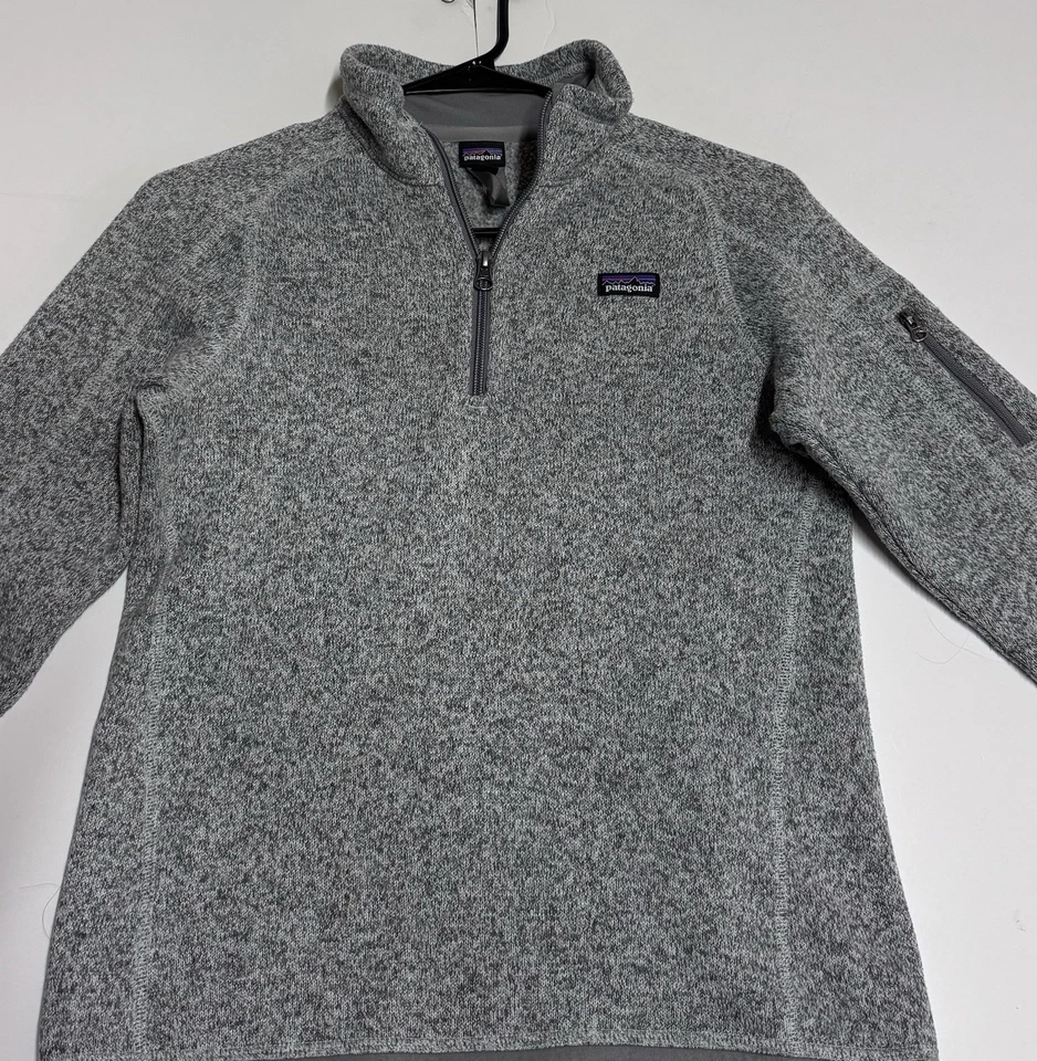 Suéter Patagonia Juvenil Polar 1/4 Cremallera Mejor XL/14 Gris Exterior Senderismo Foto 2 de 4