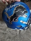 Barry Sanders Signed Detroit Lions Helmet w/ Lion Logo & Schwartz Auth