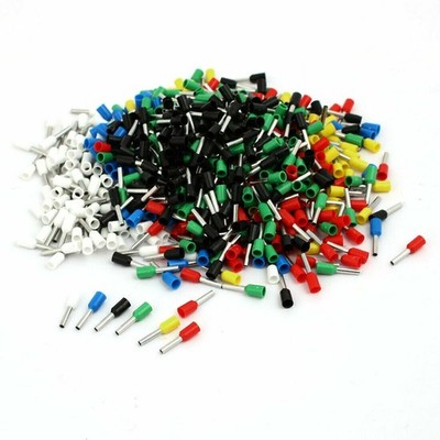 720 Pcs 18 AWG 1.0mm2 Insulated Cord End Wire Ferrules Terminal Red VE1008  #pk