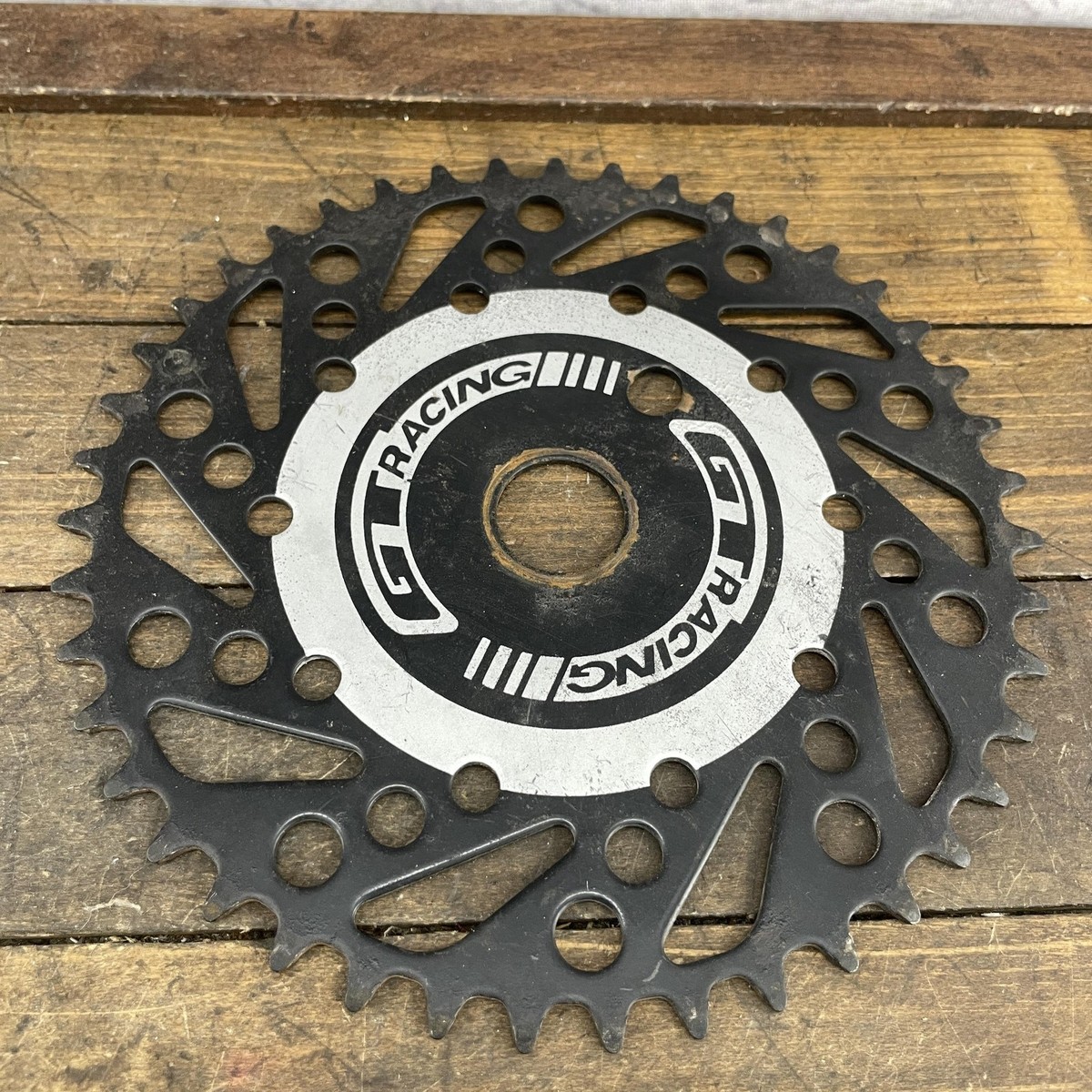 GT Racing BMX Chainring Sprocket 43t 43 Black Steel Bicycle 90s