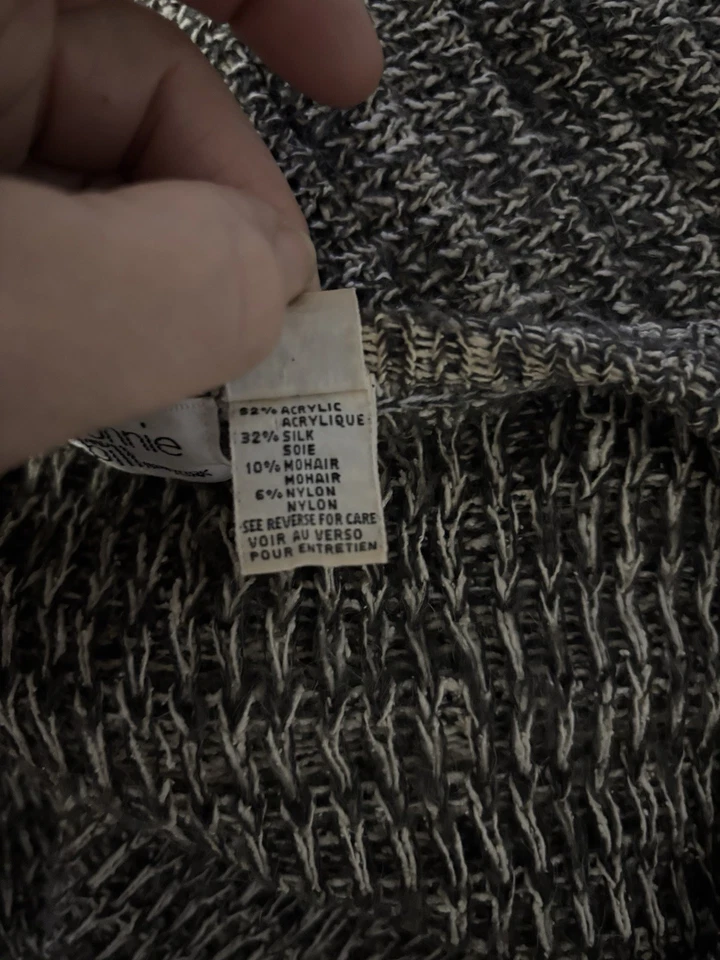 Cárdigan De Colección Años 70 Años 80 Bonnie And Bill Manga Globo Largo Frente Abierto M Foto 3 de 4